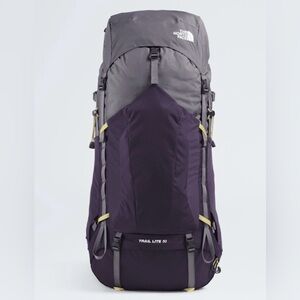 The North Face Trail Lite 50 Backpack — Purple and Gray BNWT
